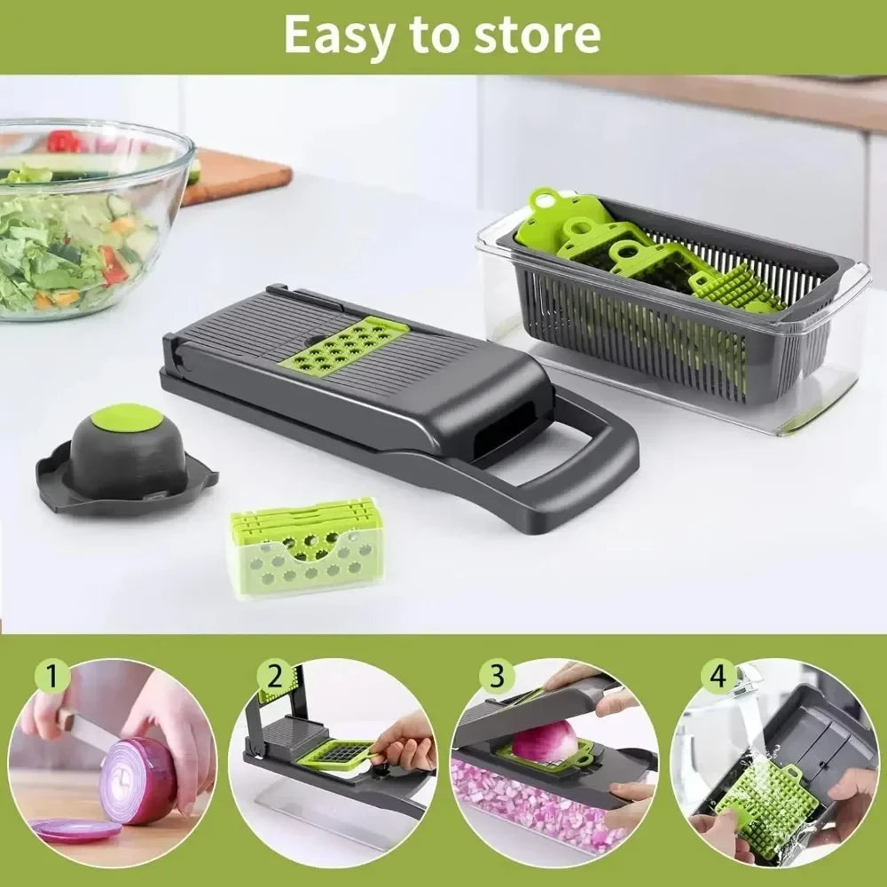 Multifunctional Vegetable Chopper Slicer