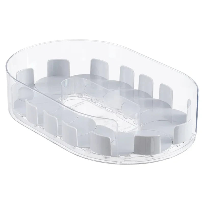 Rotating Refrigerator Drink Organizer