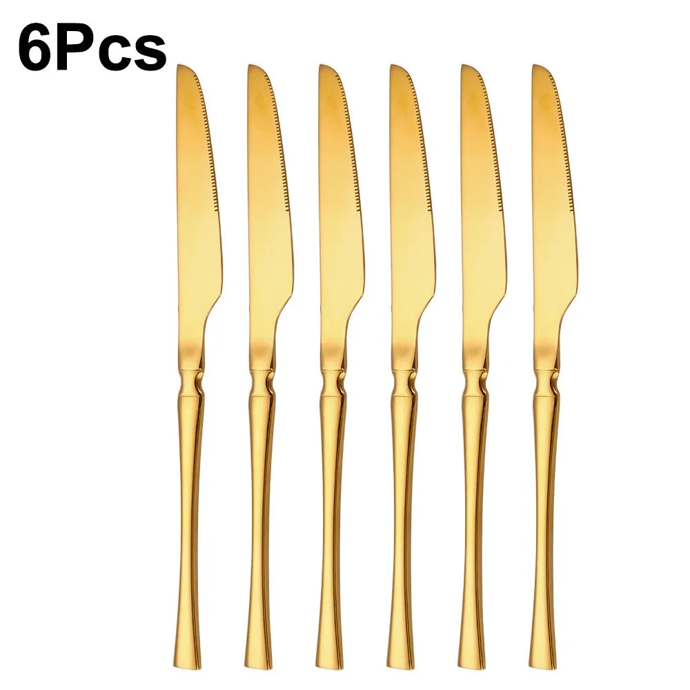 Gold Stainless Steel Flatware Set