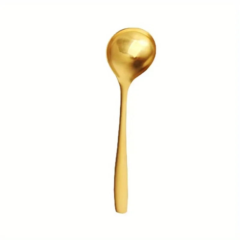 Gold Serving Spoon Stainless Steel