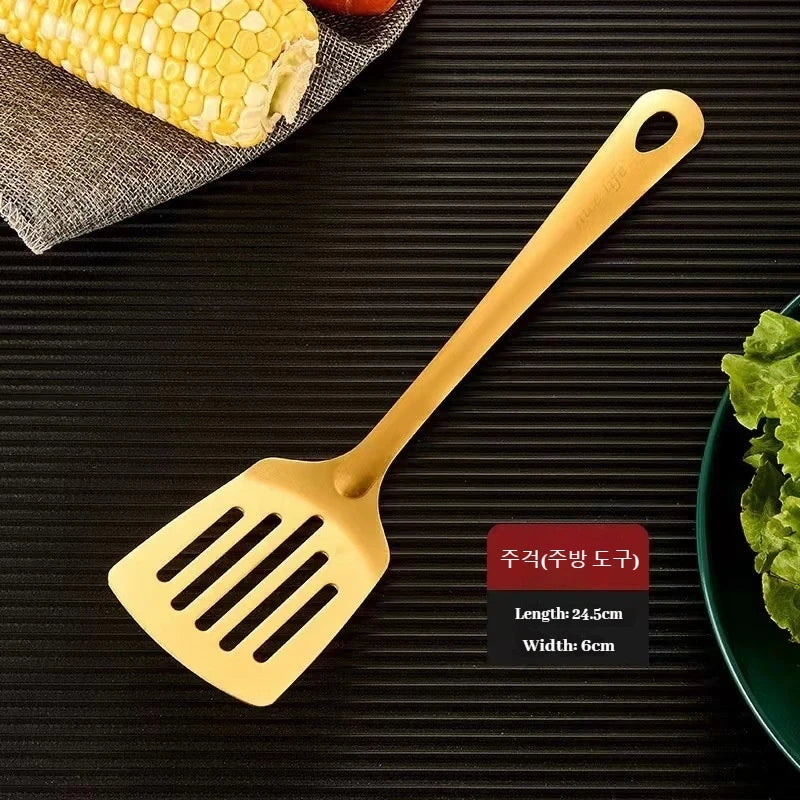 Korean Style Gold Stainless Steel Cutlery Set