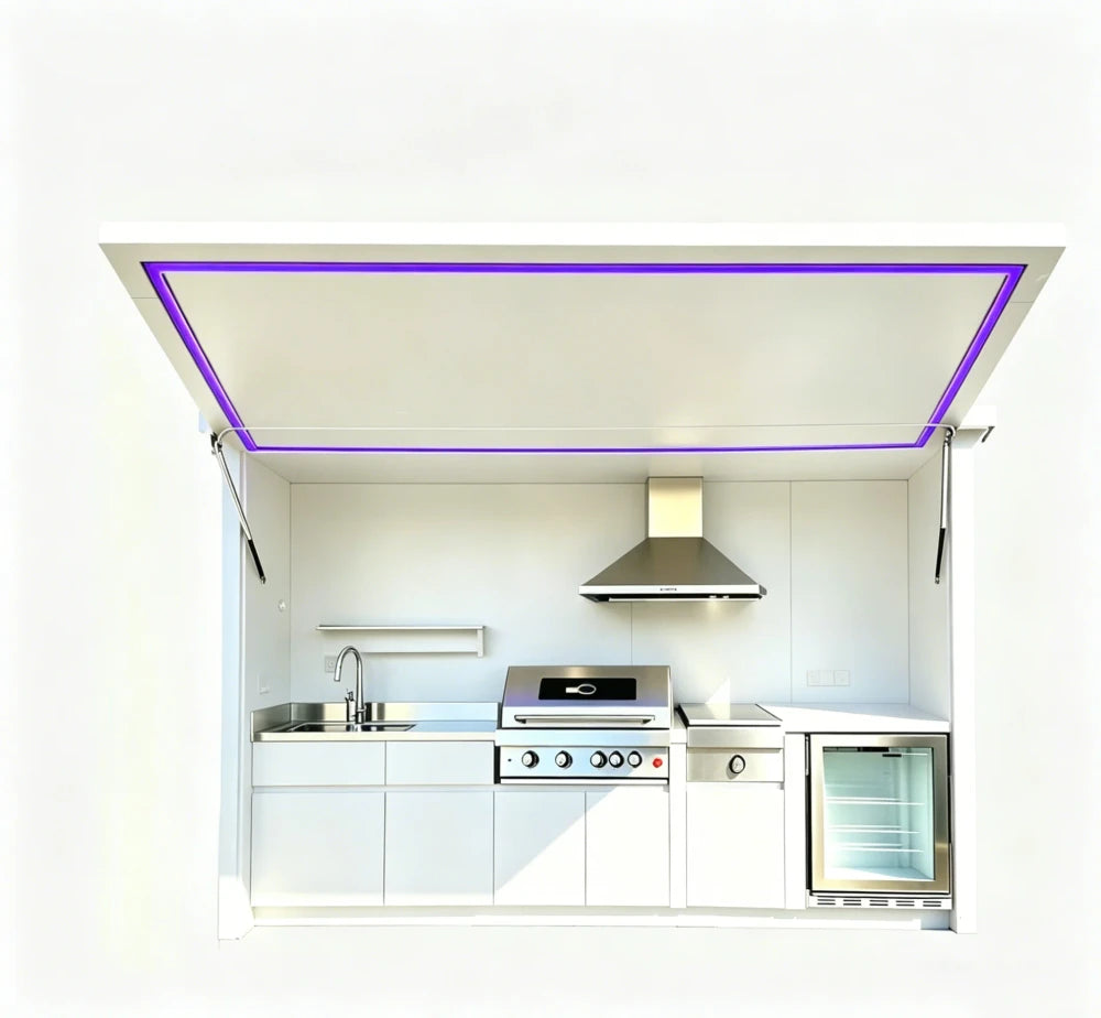 Sleek Outdoor Kitchen System