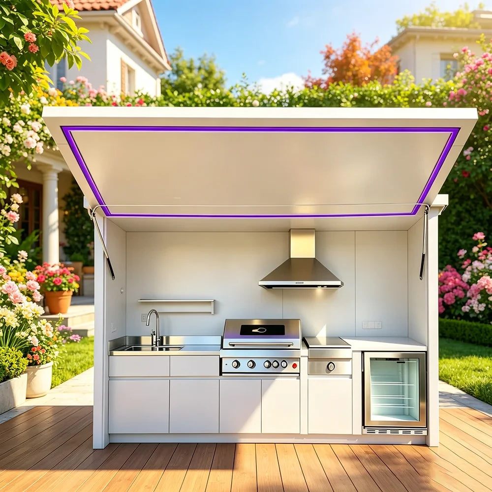 Sleek Outdoor Kitchen System