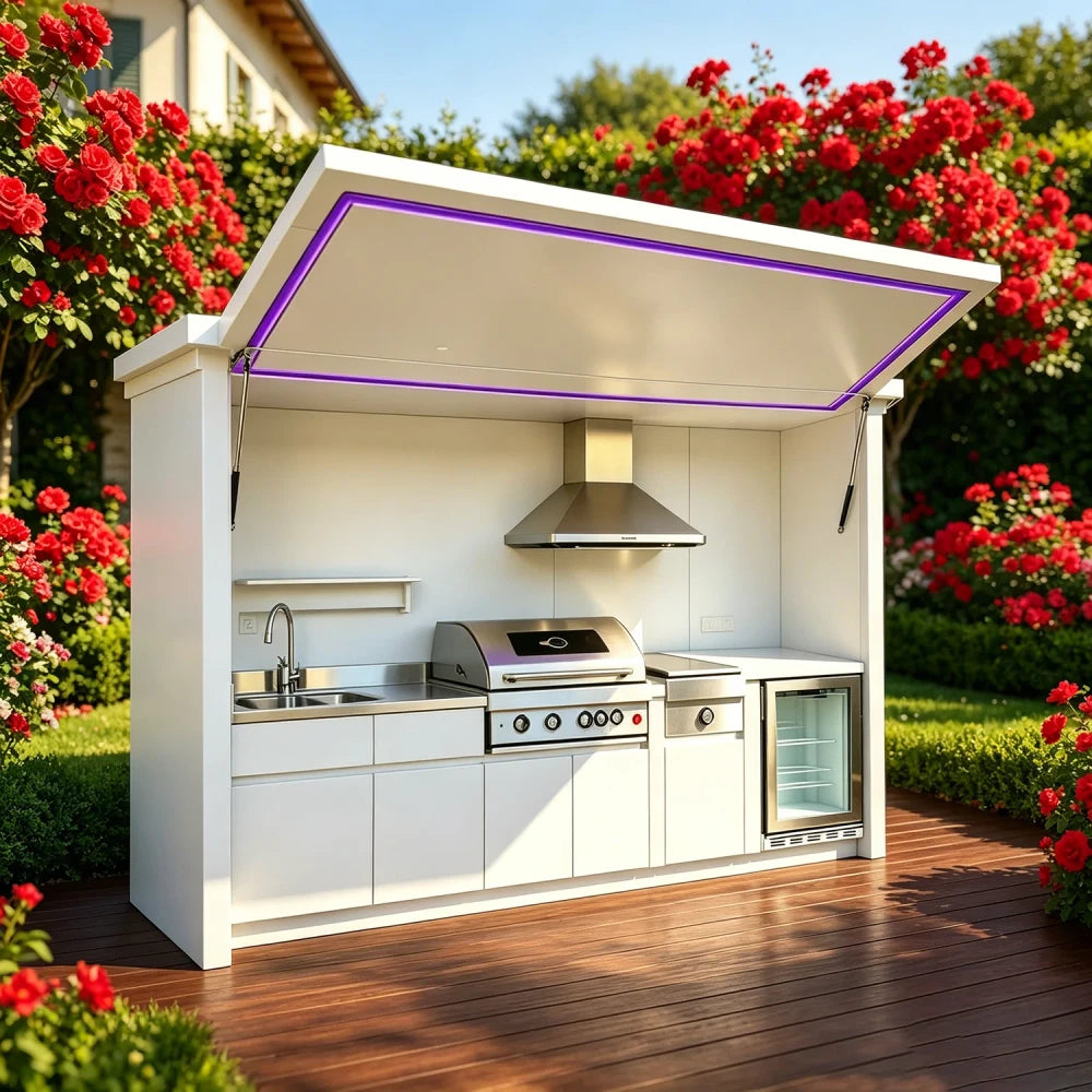 Sleek Outdoor Kitchen System