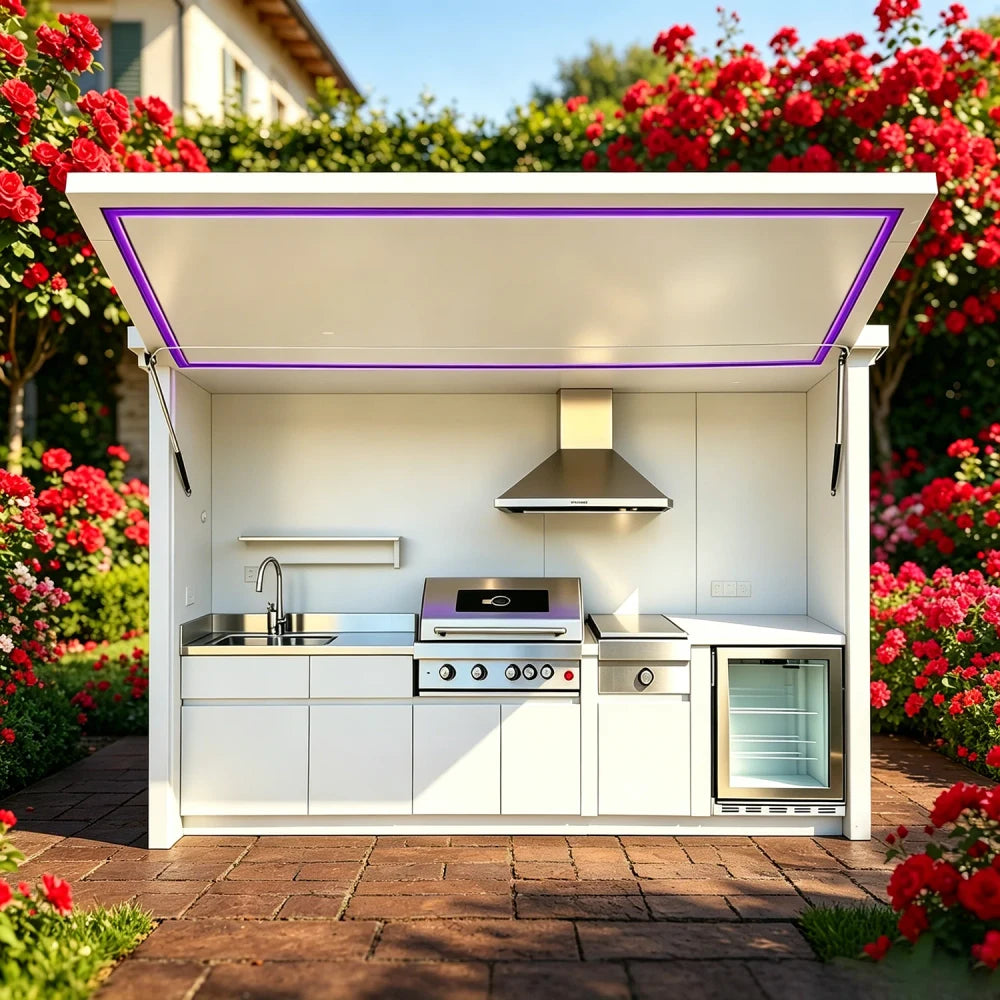 Sleek Outdoor Kitchen System