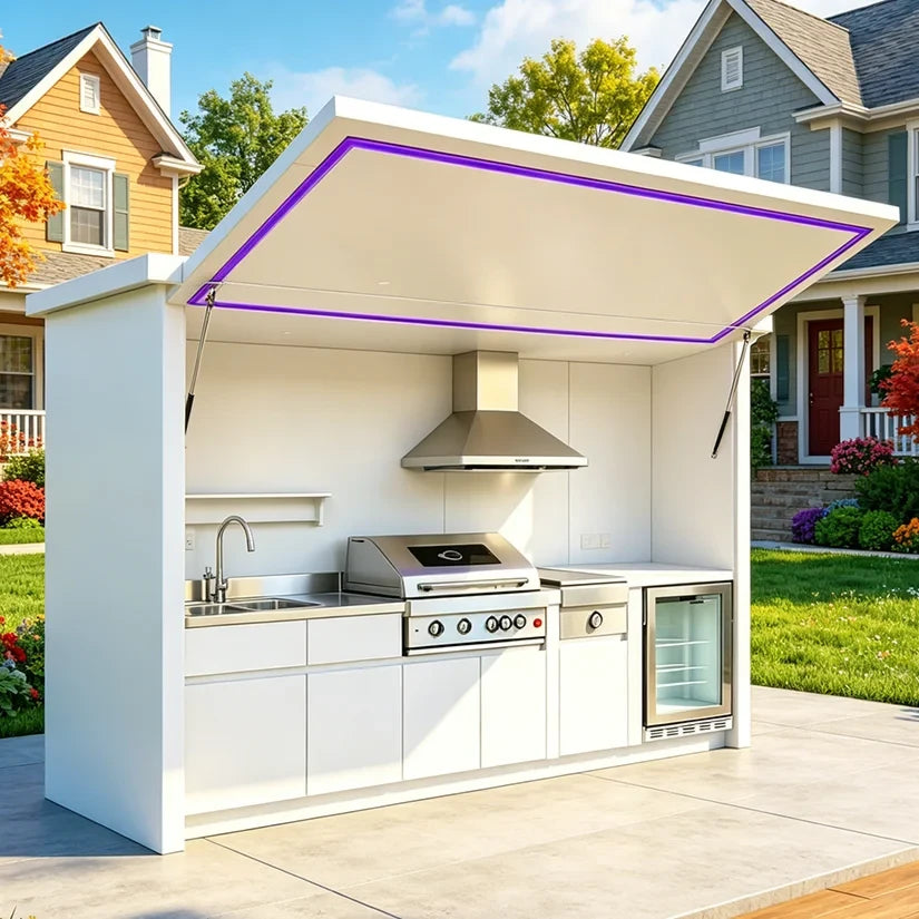 Sleek Outdoor Kitchen System