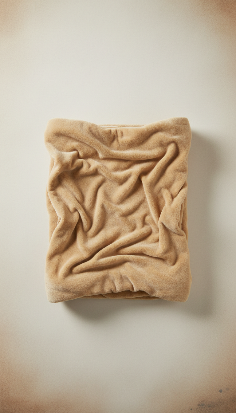 Plush Throw Blanket in Honey Beige