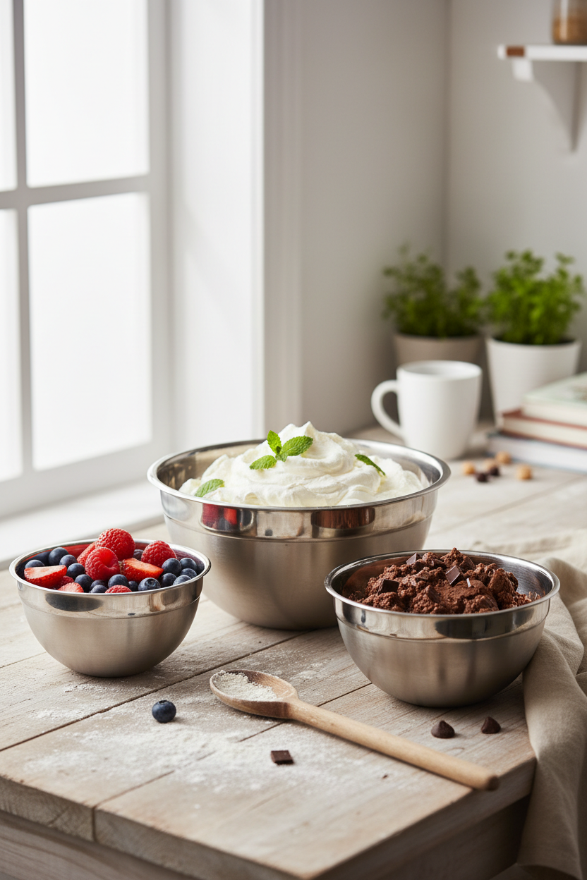 Stainless Steel Mixing Bowls Lifestyle
